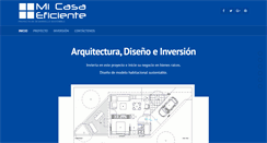 Desktop Screenshot of micasaeficiente.com